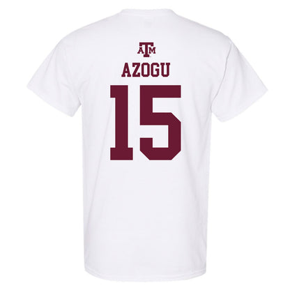 Texas A&M - NCAA Women's Basketball : Ibifaa Azogu - White Out 2026 T-Shirt-1