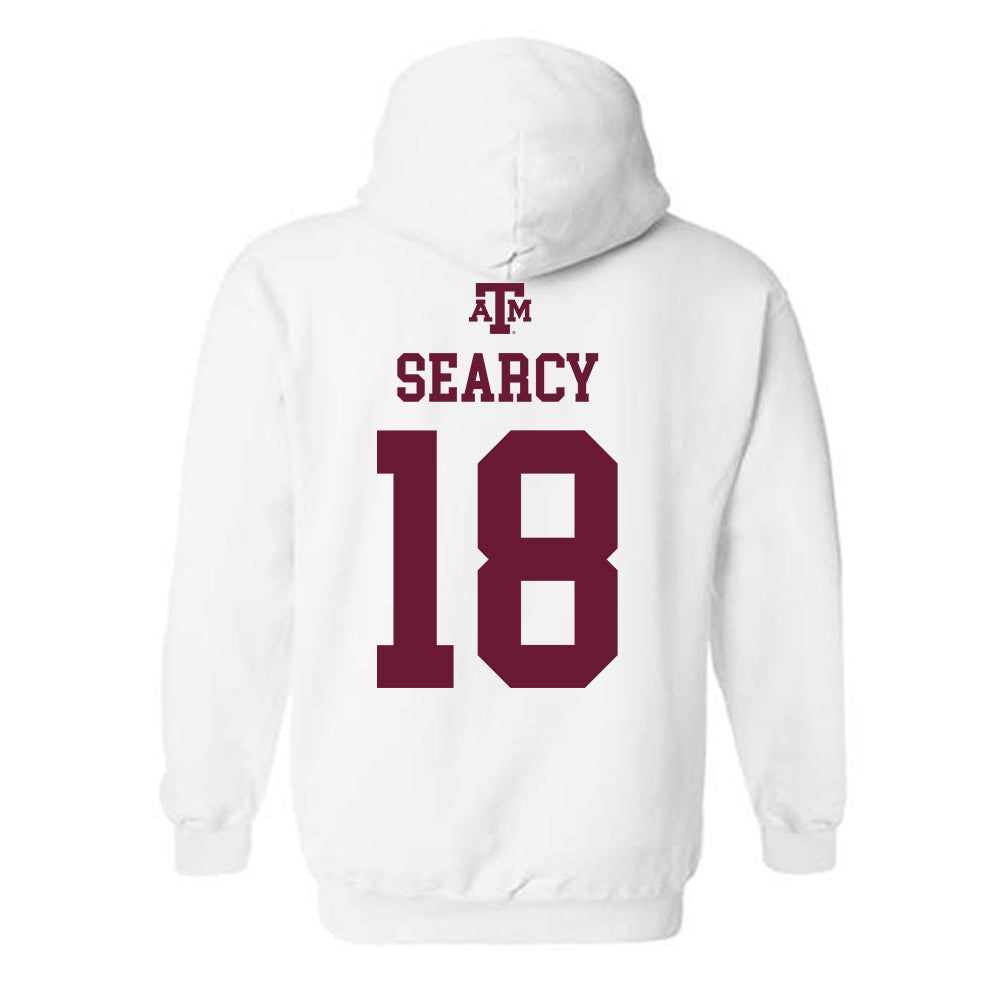 Texas A&M - NCAA Football : T.J. Searcy - White Out 2026 Hooded Sweatshirt-1