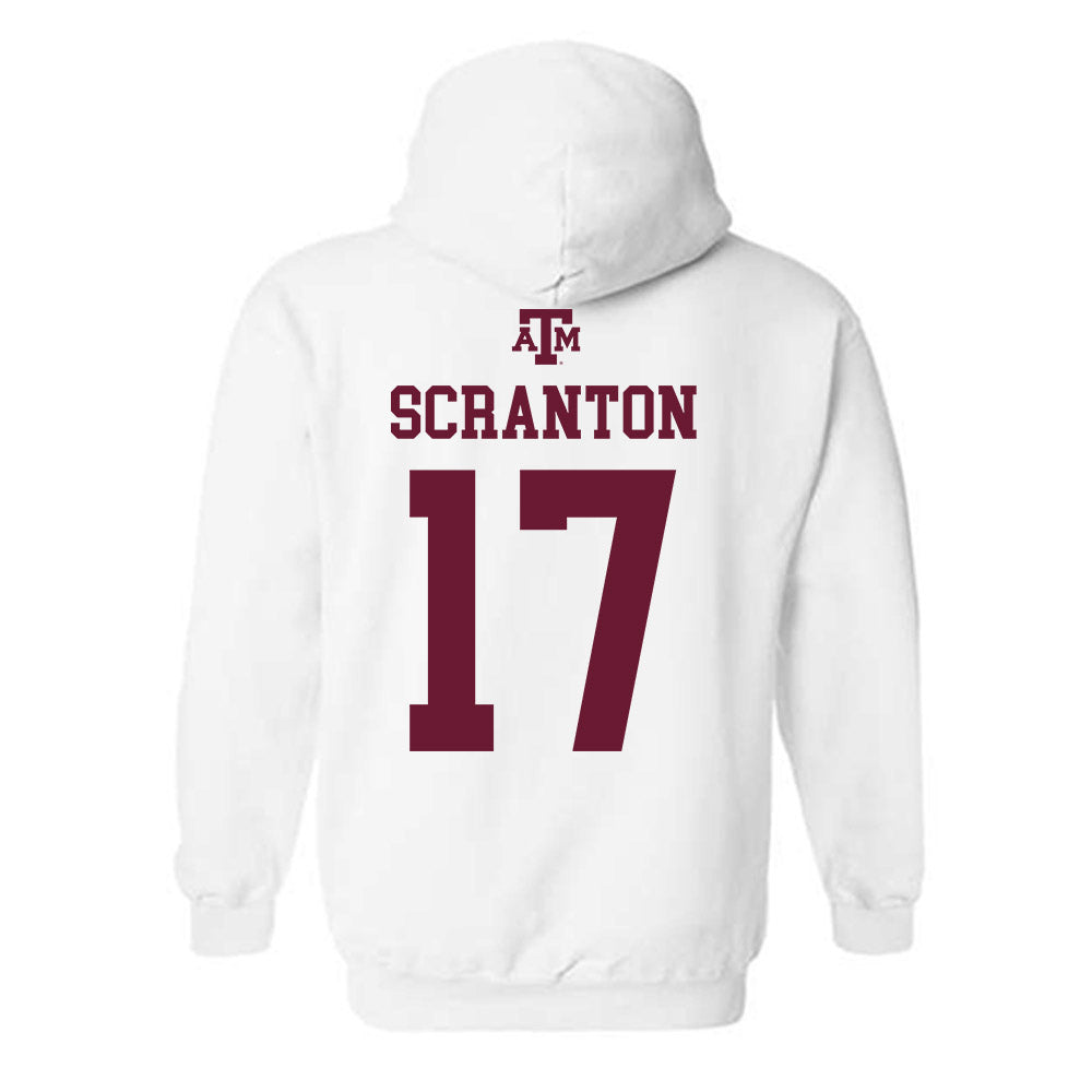 Texas A&M - NCAA Women's Soccer : Mia Scranton - White Out 2026 Hooded Sweatshirt-1