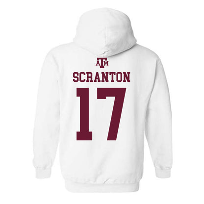 Texas A&M - NCAA Women's Soccer : Mia Scranton - White Out 2026 Hooded Sweatshirt-1