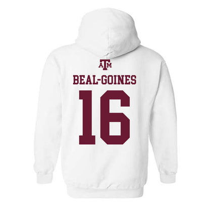 Texas A&M - NCAA Football : Jamar Beal-Goines - White Out 2026 Hooded Sweatshirt-1
