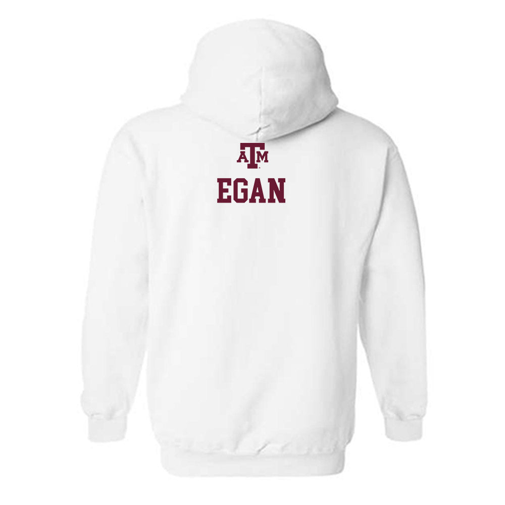 Texas A&M - NCAA Equestrian : Kate Egan - White Out 2026 Hooded Sweatshirt-1