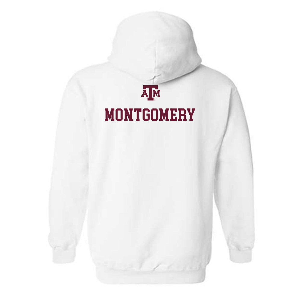 Texas A&M - NCAA Women's Track & Field : Jasmine Montgomery - White Out 2026 Hooded Sweatshirt-1