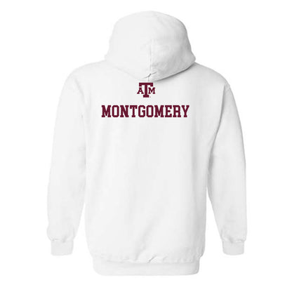 Texas A&M - NCAA Women's Track & Field : Jasmine Montgomery - White Out 2026 Hooded Sweatshirt-1