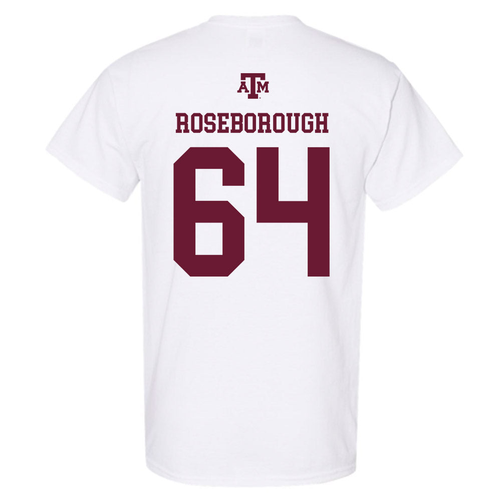 Texas A&M - NCAA Football : Samuel Roseborough - White Out 2026 T-Shirt-1