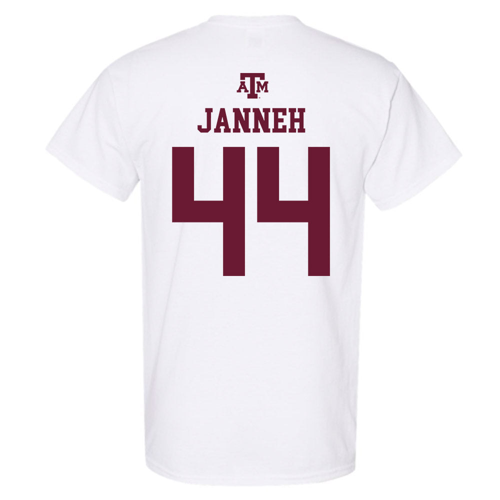 Texas A&M - NCAA Women's Basketball : Fats Janneh - White Out 2026 T-Shirt-1