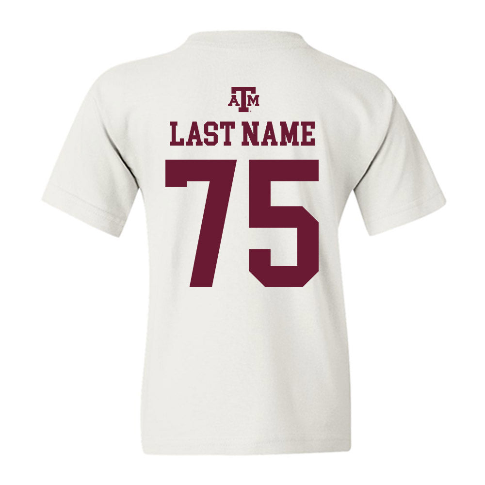 Texas A&M - NCAA Football : Wilkin Formby - White Out 2026 Youth T-Shirt-1