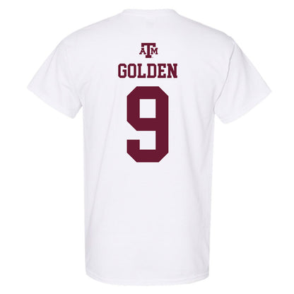 Texas A&M - NCAA Softball : Hailey Golden - White Out 2026 T-Shirt-1