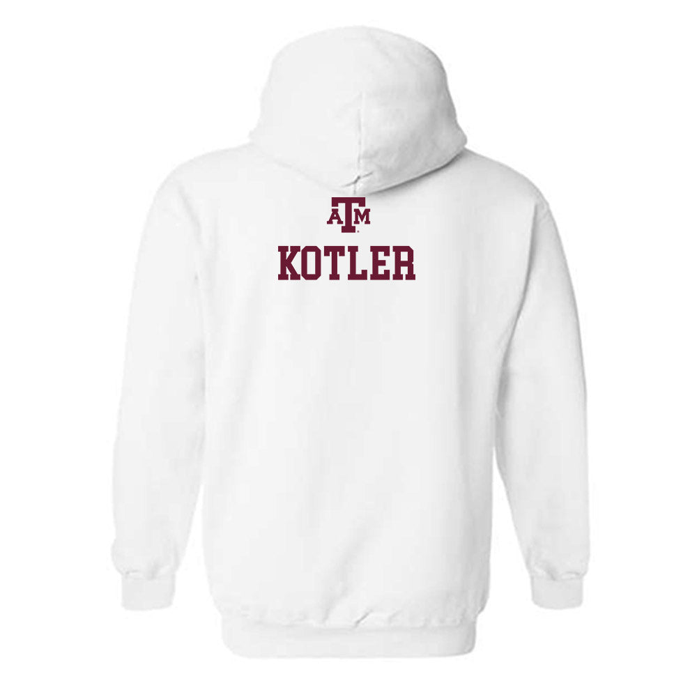 Texas A&M - NCAA Equestrian : Anna Kotler - White Out 2026 Hooded Sweatshirt-1