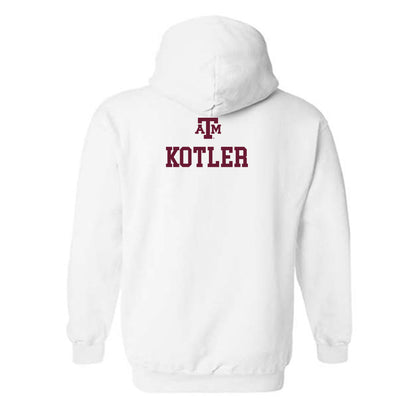Texas A&M - NCAA Equestrian : Anna Kotler - White Out 2026 Hooded Sweatshirt-1