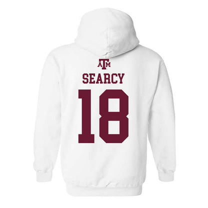 Texas A&M - NCAA Football : T.J. Searcy - White Out 2026 Hooded Sweatshirt-1
