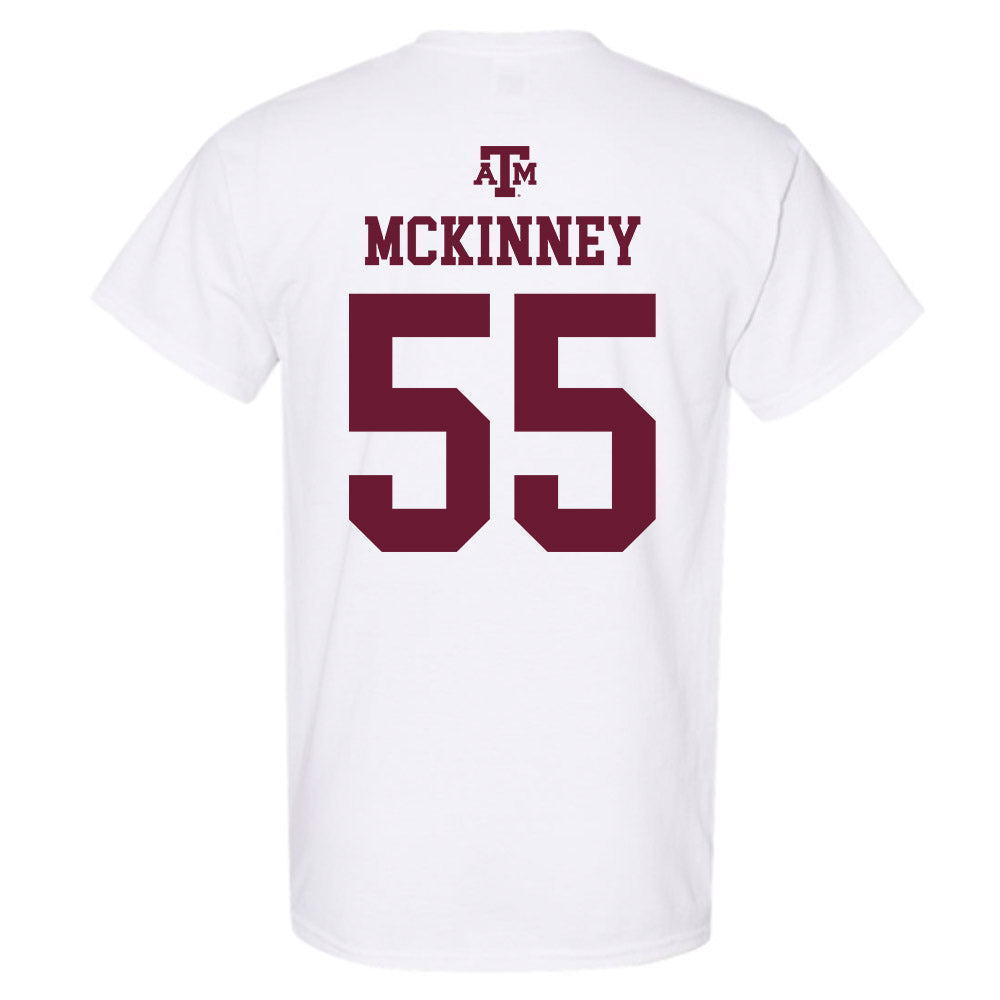 Texas A&M - NCAA Football : Hunter McKinney - White Out 2026 T-Shirt-1