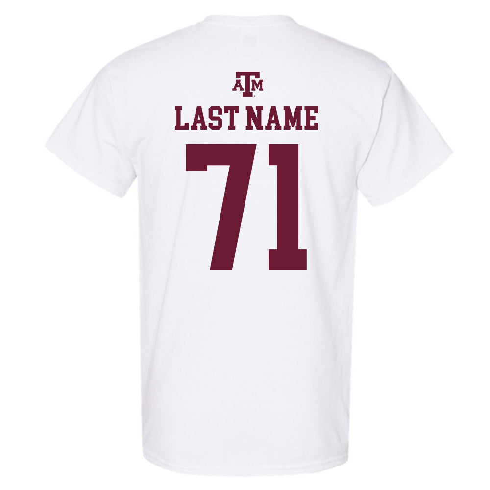 Texas A&M - NCAA Football : Tyree Adams - White Out 2026 T-Shirt-1