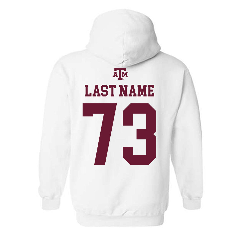 Texas A&M - NCAA Football : Ashton Funk - White Out 2026 Hooded Sweatshirt-1