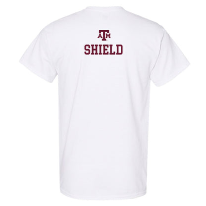Texas A&M - NCAA Men's Track & Field : Jaydon Shield - White Out 2026 T-Shirt-1