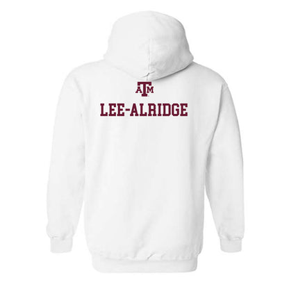 Texas A&M - NCAA Men's Track & Field : Jaise Lee-alridge - White Out 2026 Hooded Sweatshirt-1
