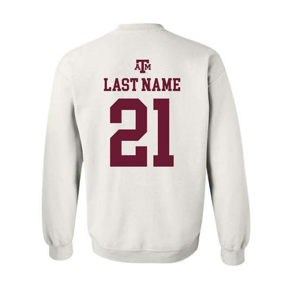 Texas A&M - NCAA Football : Kiotti Armstrong - White Out 2026 Crewneck Sweatshirt-1