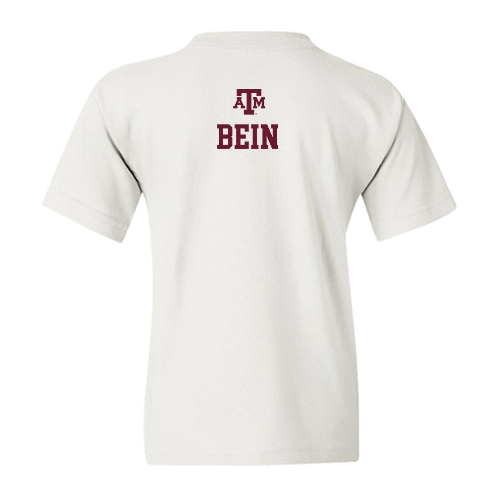 Texas A&M - NCAA Equestrian : Mckenna Bein - White Out 2026 Youth T-Shirt-1