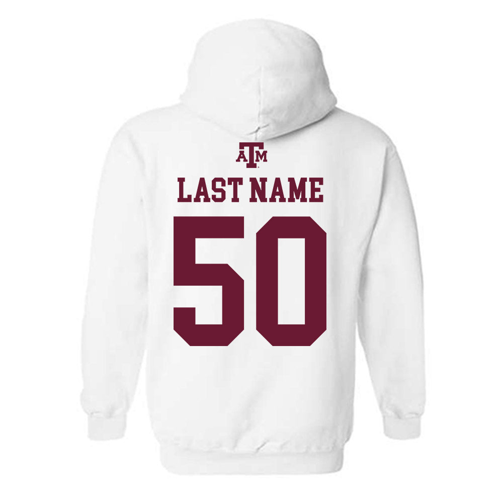 Texas A&M - NCAA Football : Dayon Hayes - White Out 2026 Hooded Sweatshirt-1