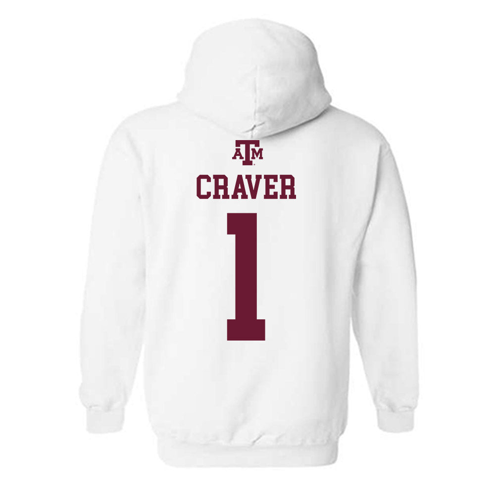 Texas A&M - NCAA Football : Mario Craver - White Out 2026 Hooded Sweatshirt-1