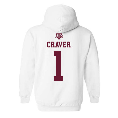 Texas A&M - NCAA Football : Mario Craver - White Out 2026 Hooded Sweatshirt-1