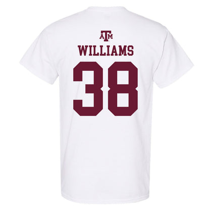 Texas A&M - NCAA Football : Whitaker Williams - White Out 2026 T-Shirt-1