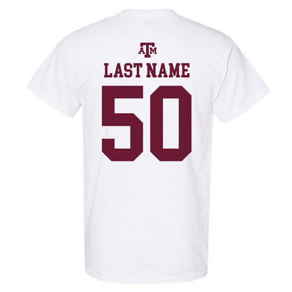 Texas A&M - NCAA Football : Isendre Ahfua - White Out 2026 T-Shirt-1
