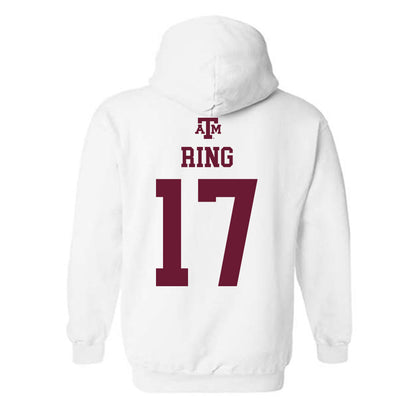 Texas A&M - NCAA Women's Volleyball : Natalie Ring - White Out 2026 Hooded Sweatshirt-1