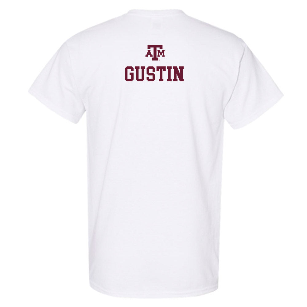 Texas A&M - NCAA Equestrian : Mattie Gustin - White Out 2026 T-Shirt-1