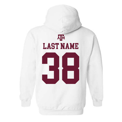 Texas A&M - NCAA Football : Jared White - White Out 2026 Hooded Sweatshirt-1