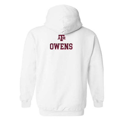 Texas A&M - NCAA Women's Swimming & Diving : Kaitlyn Owens - White Out 2026 Hooded Sweatshirt-1