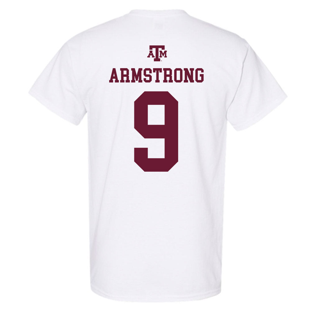Texas A&M - NCAA Football : Kiotti Armstrong - White Out 2026 T-Shirt-1