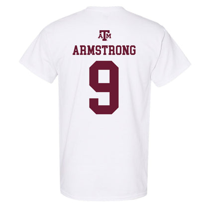 Texas A&M - NCAA Football : Kiotti Armstrong - White Out 2026 T-Shirt-1