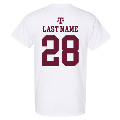 Texas A&M - NCAA Baseball : Caden McCoy - White Out 2026 T-Shirt-1