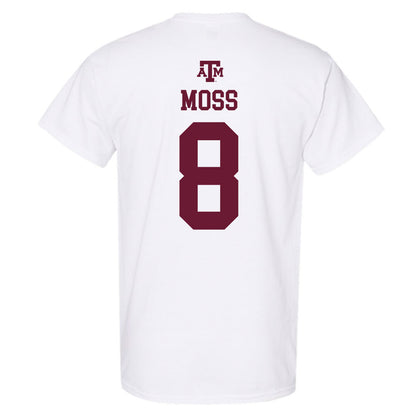 Texas A&M - NCAA Football : Le'Veon Moss - White Out 2026 T-Shirt-1