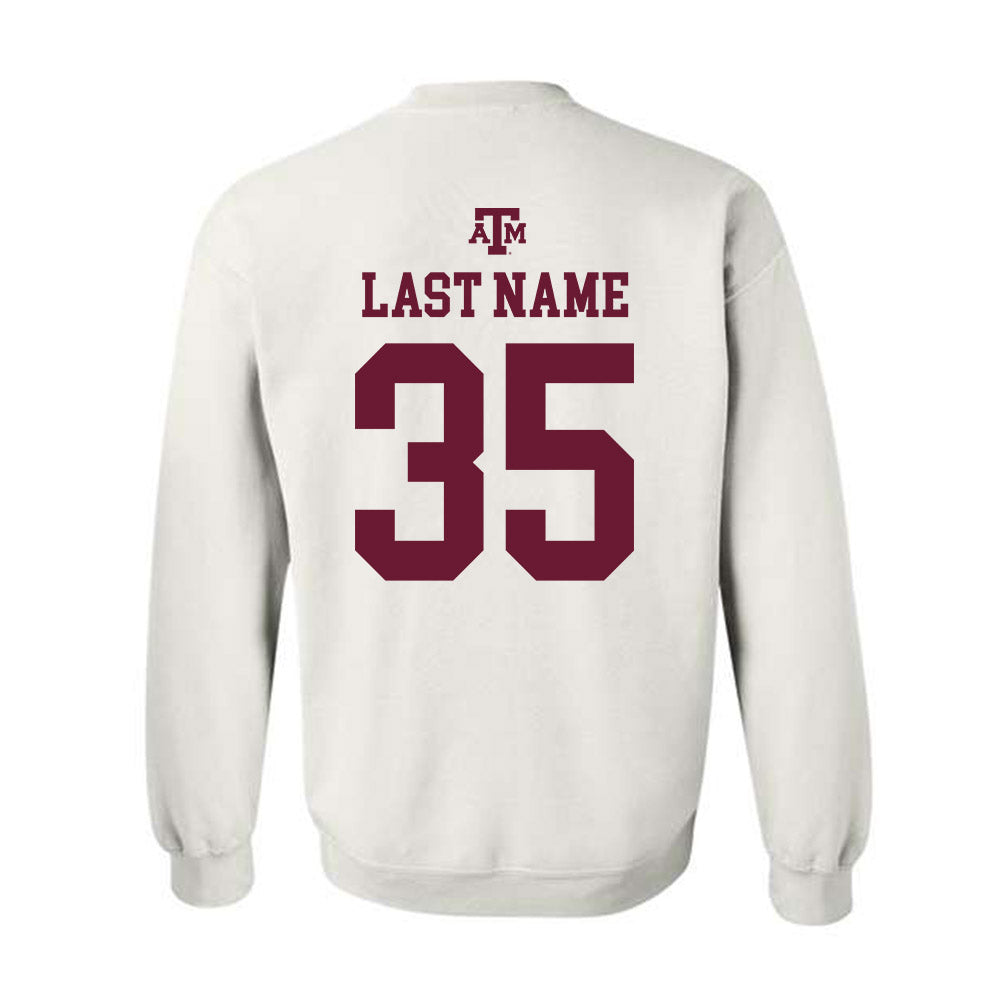 Texas A&M - NCAA Football : Isaiah Willis - White Out 2026 Crewneck Sweatshirt-1