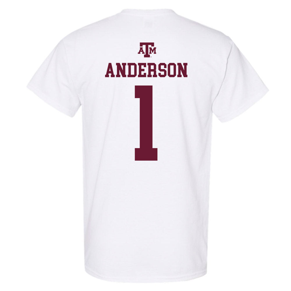 Texas A&M - NCAA Football : Bryce Anderson - White Out 2026 T-Shirt-1