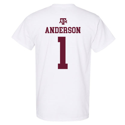 Texas A&M - NCAA Football : Bryce Anderson - White Out 2026 T-Shirt-1