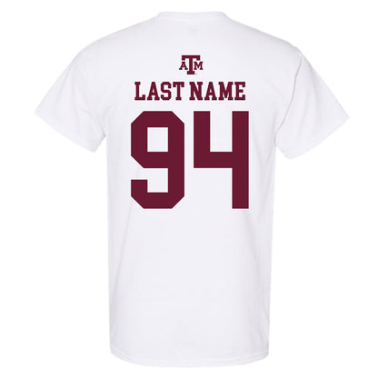 Texas A&M - NCAA Football : Angelo McCullom - White Out 2026 T-Shirt-1