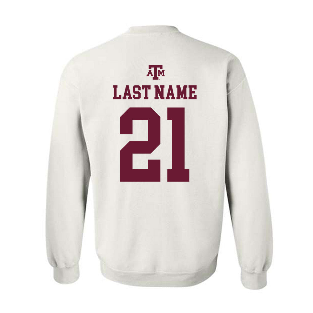 Texas A&M - NCAA Football : Ray Coney - White Out 2026 Crewneck Sweatshirt-1