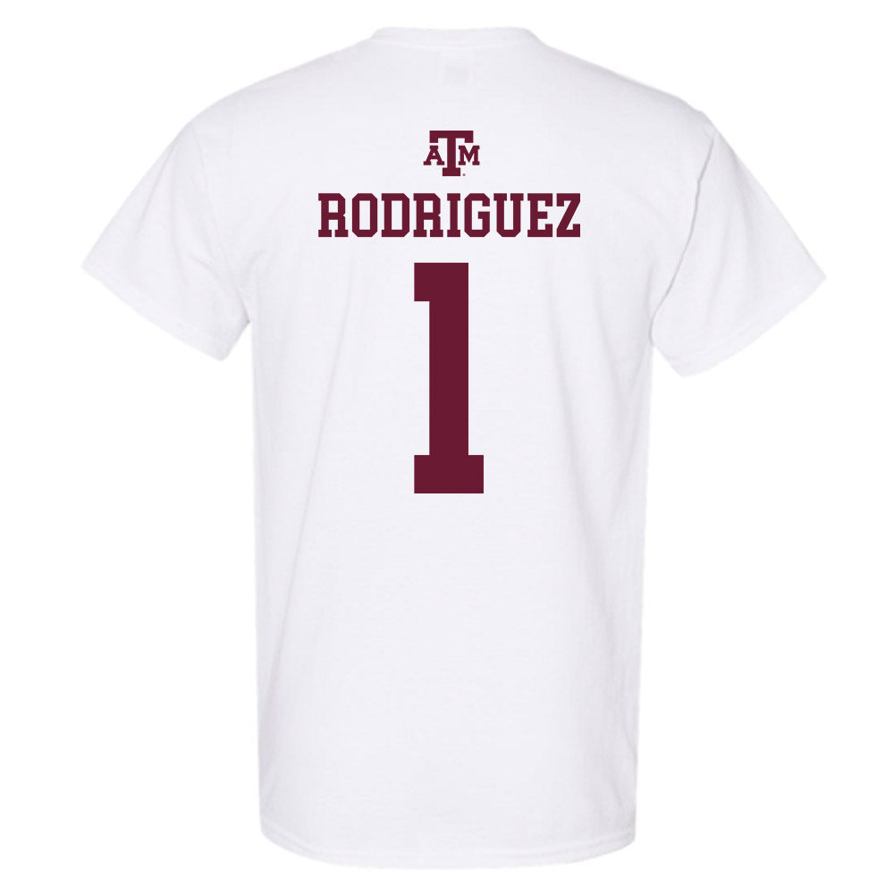 Texas A&M - NCAA Women's Volleyball : Gabi Rodriguez - White Out 2026 T-Shirt-1