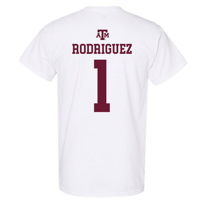 Texas A&M - NCAA Women's Volleyball : Gabi Rodriguez - White Out 2026 T-Shirt-1