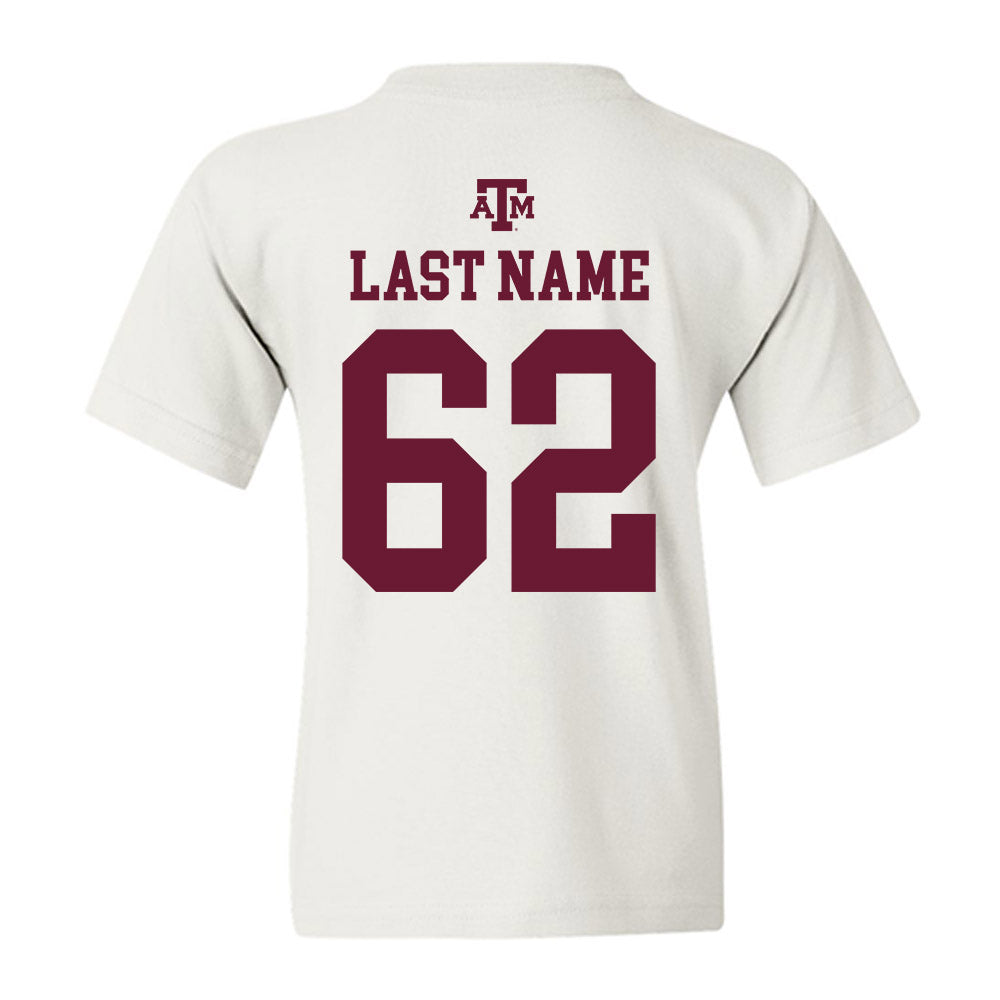 Texas A&M - NCAA Football : Marcus Garcia - White Out 2026 Youth T-Shirt-1