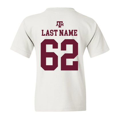 Texas A&M - NCAA Football : Marcus Garcia - White Out 2026 Youth T-Shirt-1