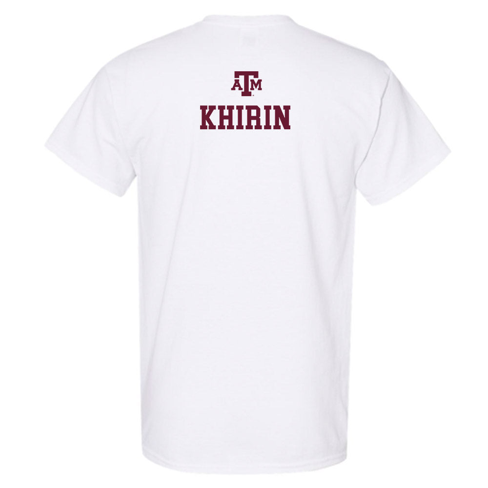 Texas A&M - NCAA Women's Tennis : Nicole Khirin - White Out 2026 T-Shirt-1