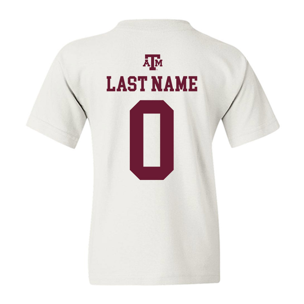 Texas A&M - NCAA Football : Scooby Williams - White Out 2026 Youth T-Shirt-1