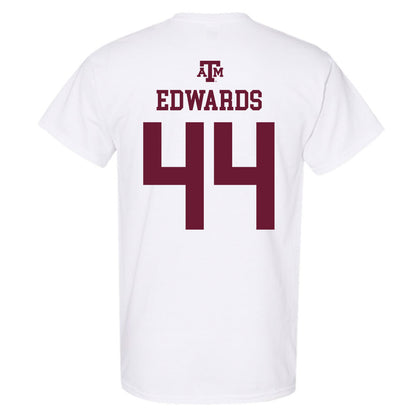 Texas A&M - NCAA Softball : Tallen Edwards - White Out 2026 T-Shirt-1