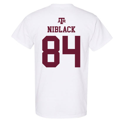 Texas A&M - NCAA Football : Amari Niblack - White Out 2026 T-Shirt-1