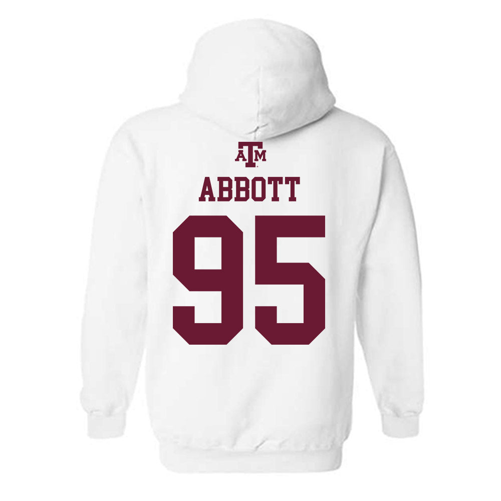 Texas A&M - NCAA Football : Alex Abbott - White Out 2026 Hooded Sweatshirt-1