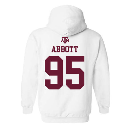 Texas A&M - NCAA Football : Alex Abbott - White Out 2026 Hooded Sweatshirt-1